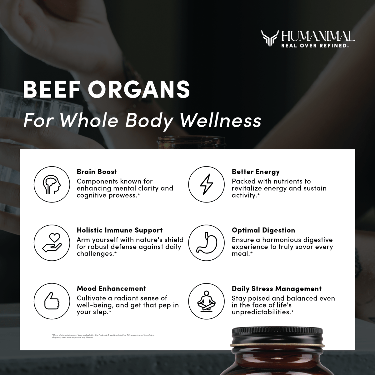 Beef Organs Supplement - Humanimal Organ Supplements