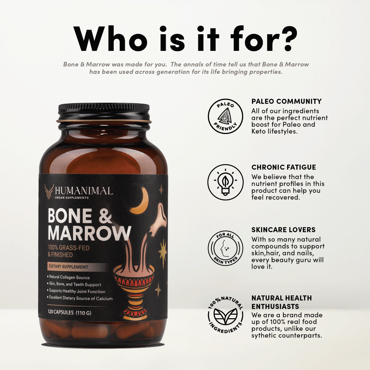 Bone & Marrow Supplement - Humanimal Organ Supplements